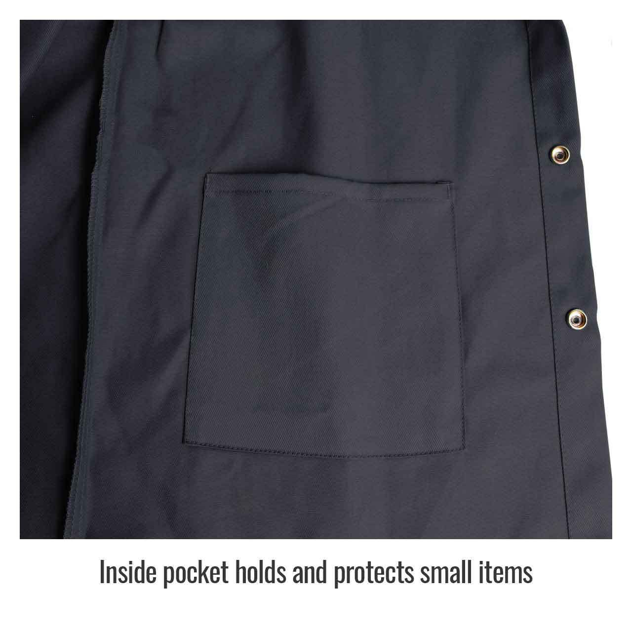 Black Stallion FBK9-30C Flame-Resistant Cotton Welding Jacket Black Large