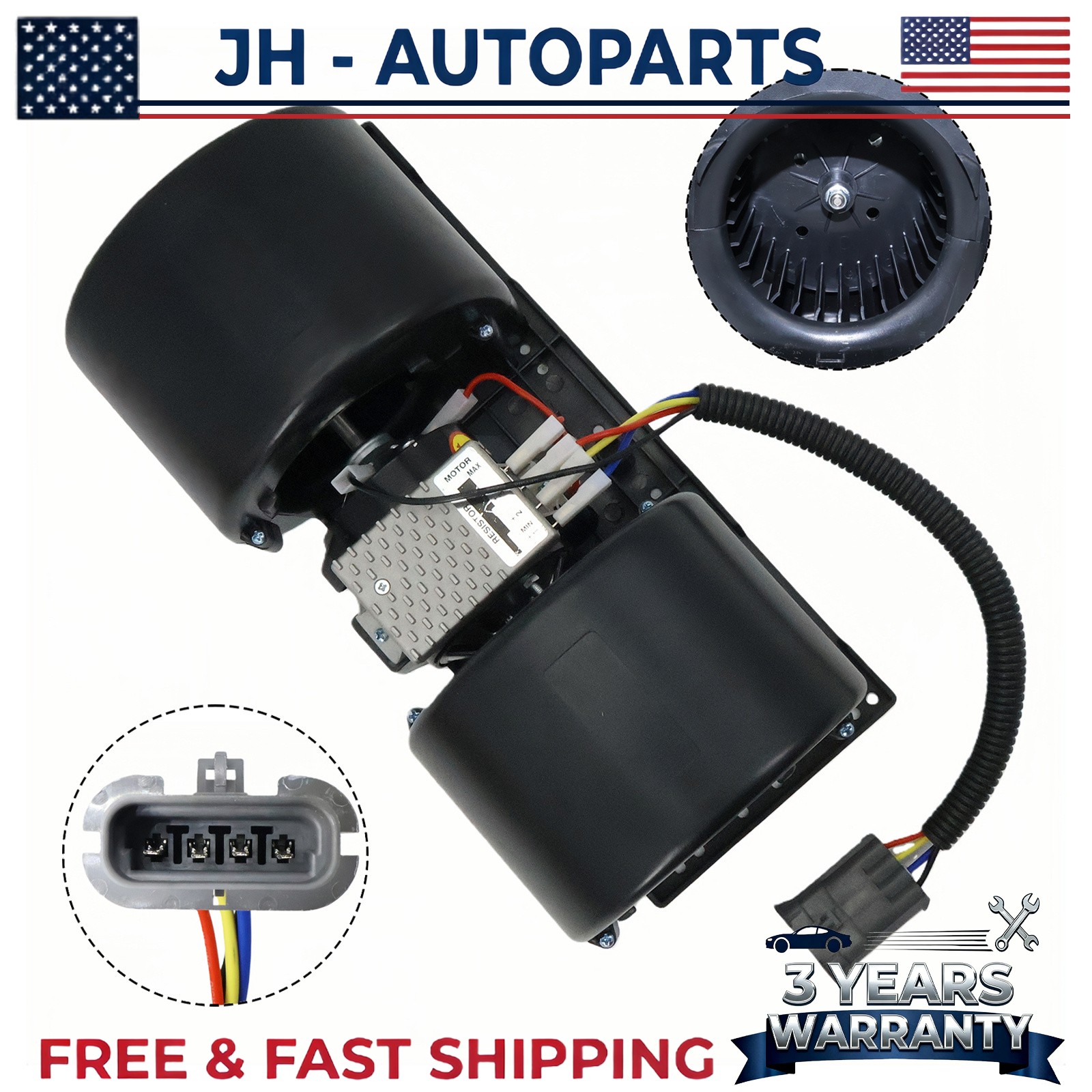 Blower Motor 6689762 For Bobcat T320 T300 T250 T870 T650 T190 T180 T140 T110 USA