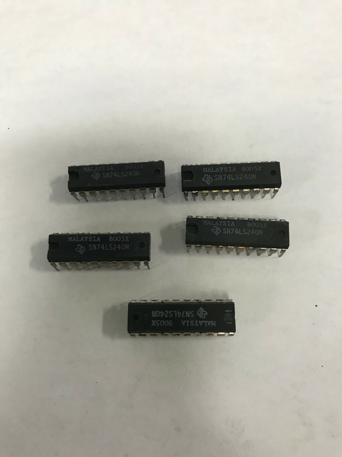 LOT OF 5 TI SN74LS240N 20PIN-DIP