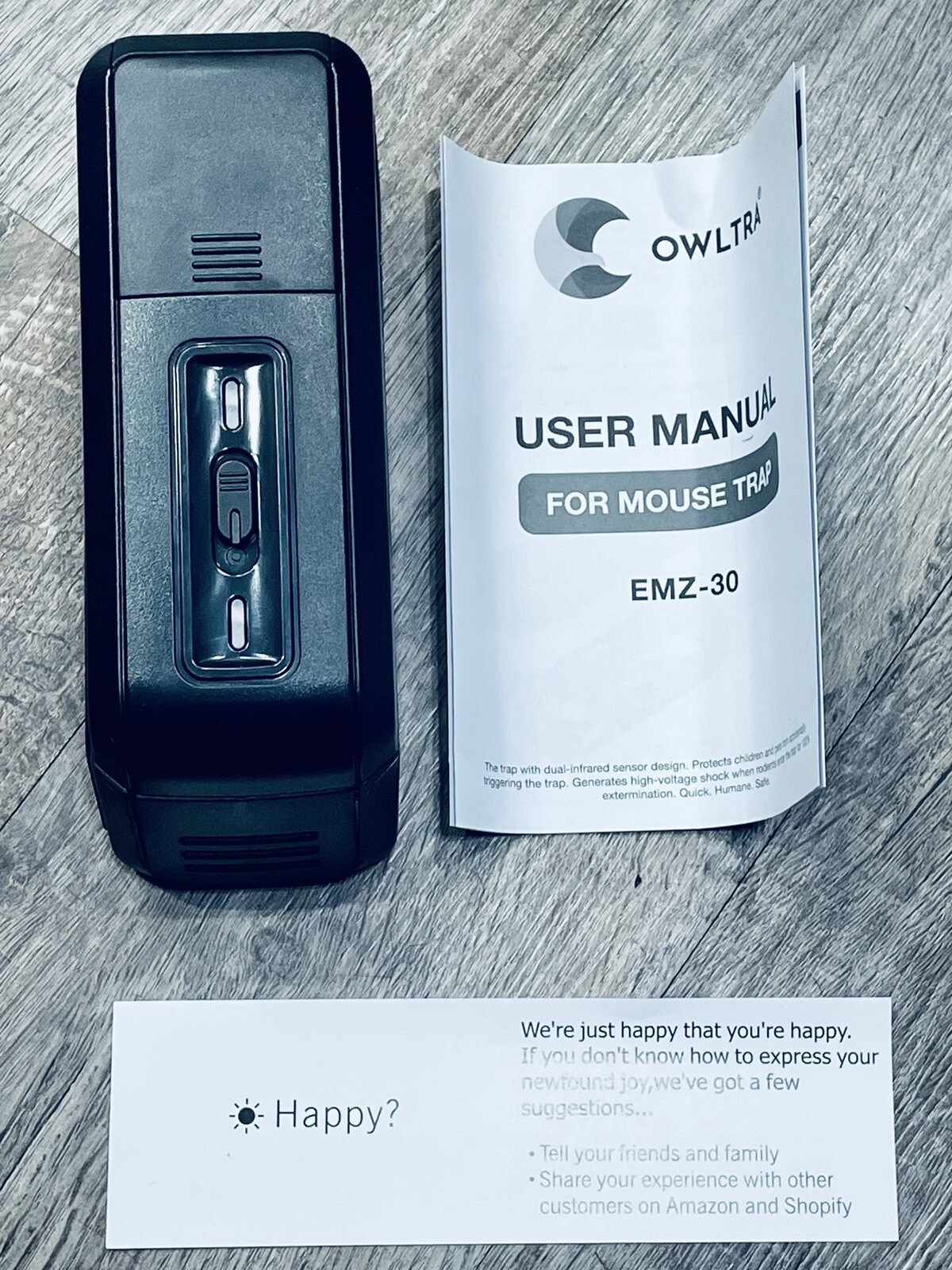 OWLTRA Electronic Mouse Trap Quick & Humane 4AA Batteries (not included) 🆓 SHIP
