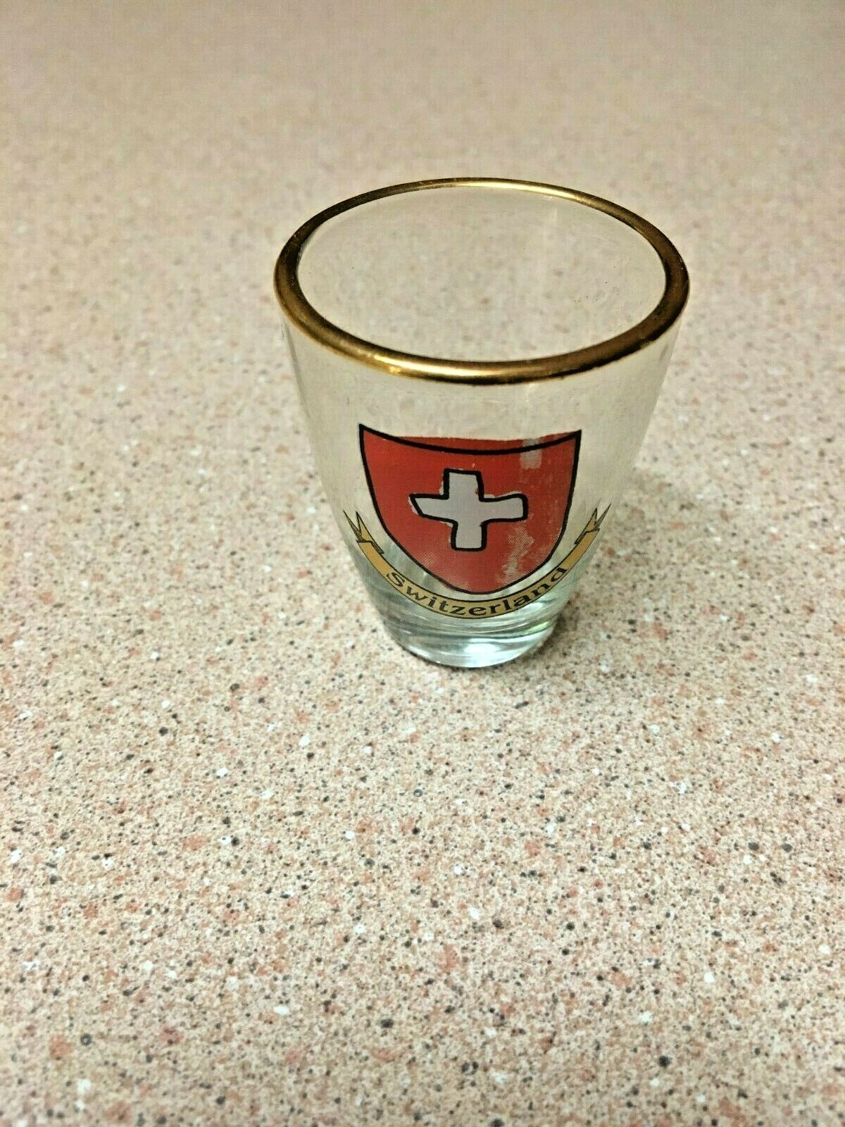 VINTAGE & RARE SWITZERLAND OLD SHOT GLASS