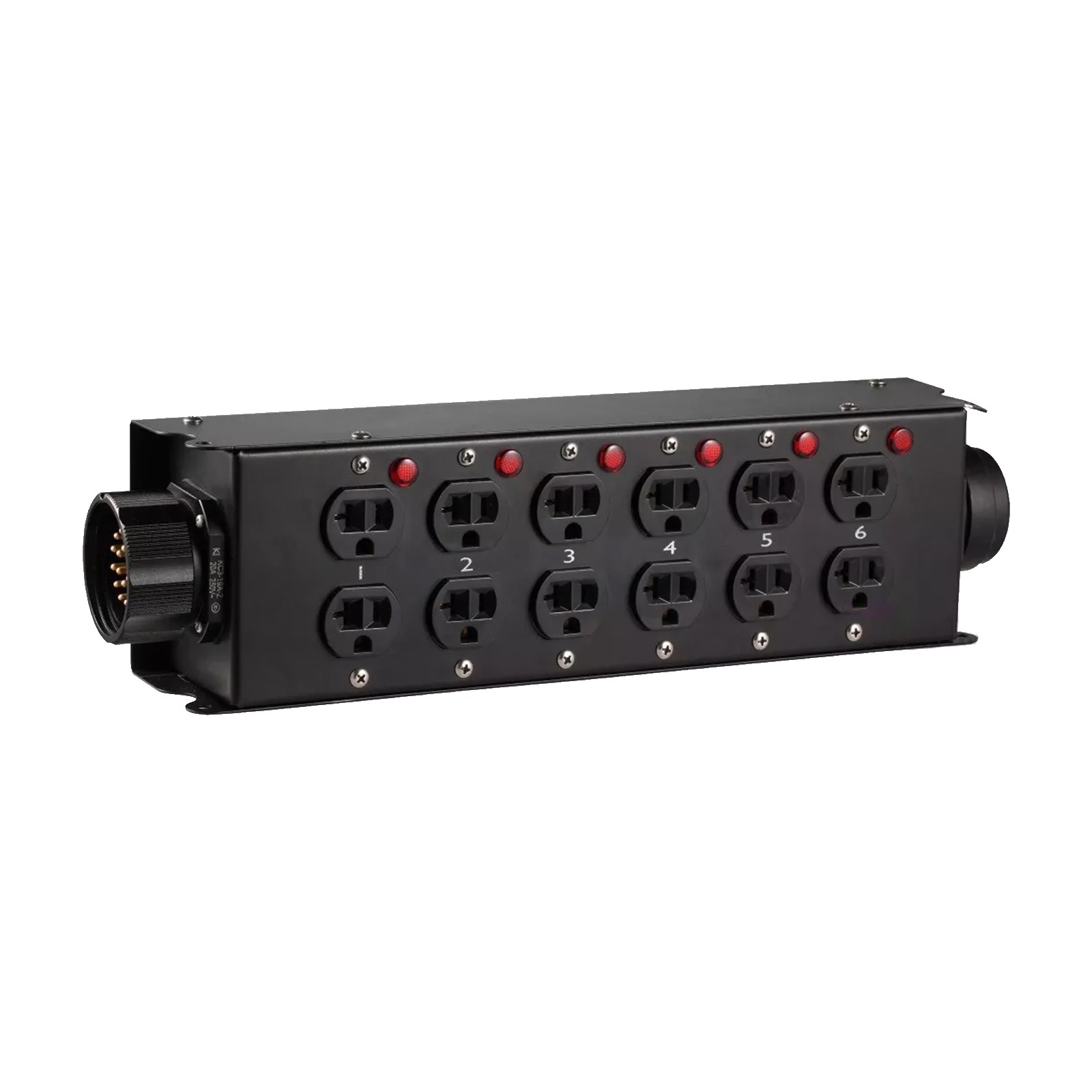 19 Pin Socapex To 12x Edison Power Distro Box for Stage DJ Lighting Distributijk