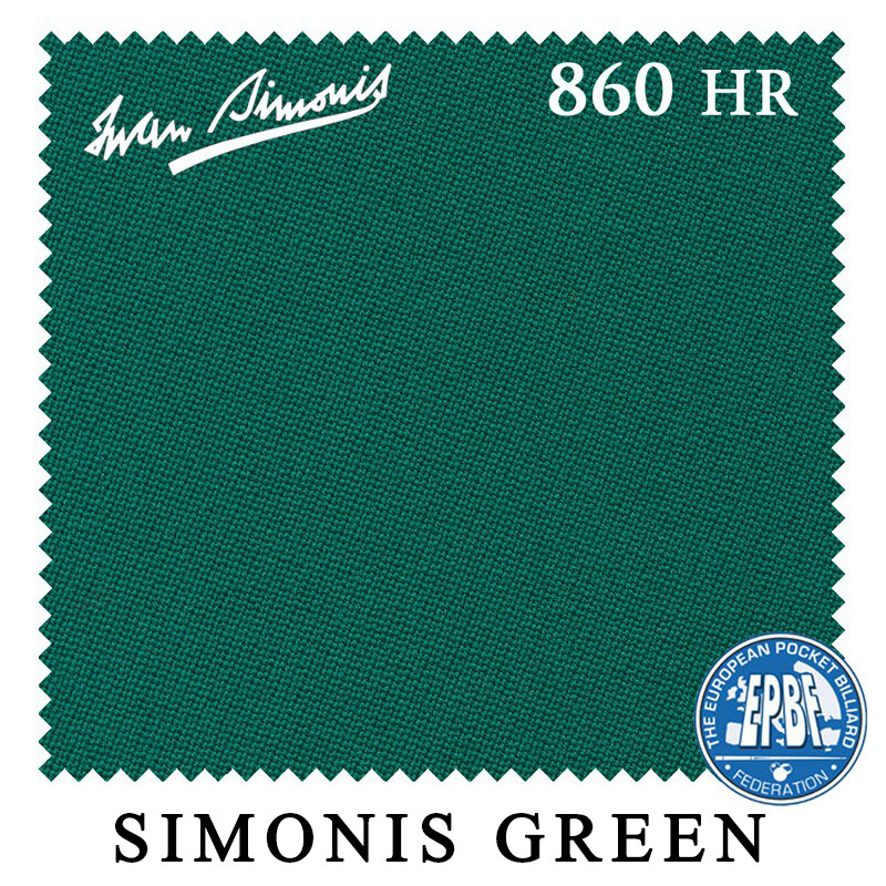 Simonis 860HR Pool Table Cloth - Simonis Green - 6 RAILS ONLY -AUTHORIZED DEALER