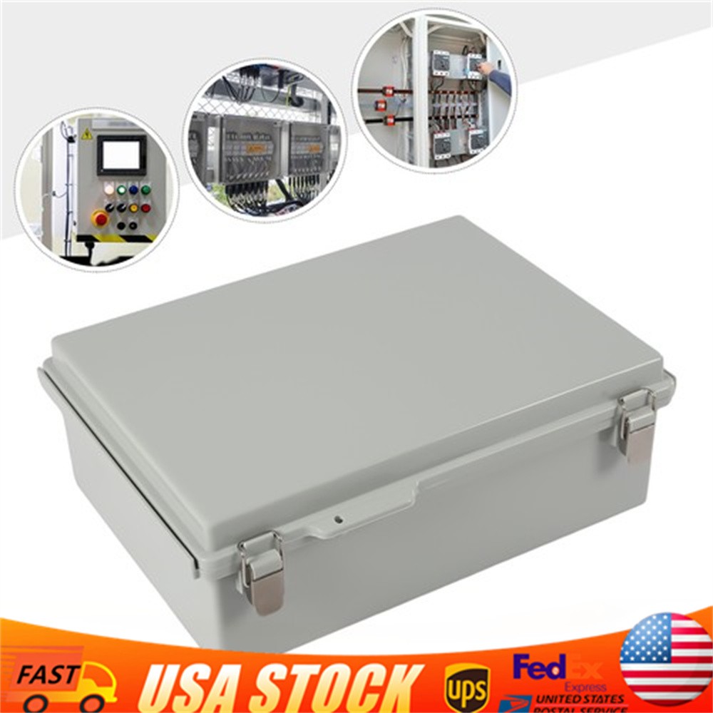 15" x 11" x 5.1" IP67 Waterproof Junction Box with Stainless Steel Latch