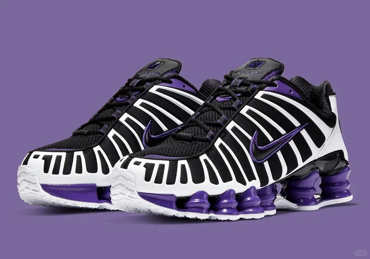 Shox TL Mens Size US 7-11 Cushionned Black Court Purple White AV3595 008