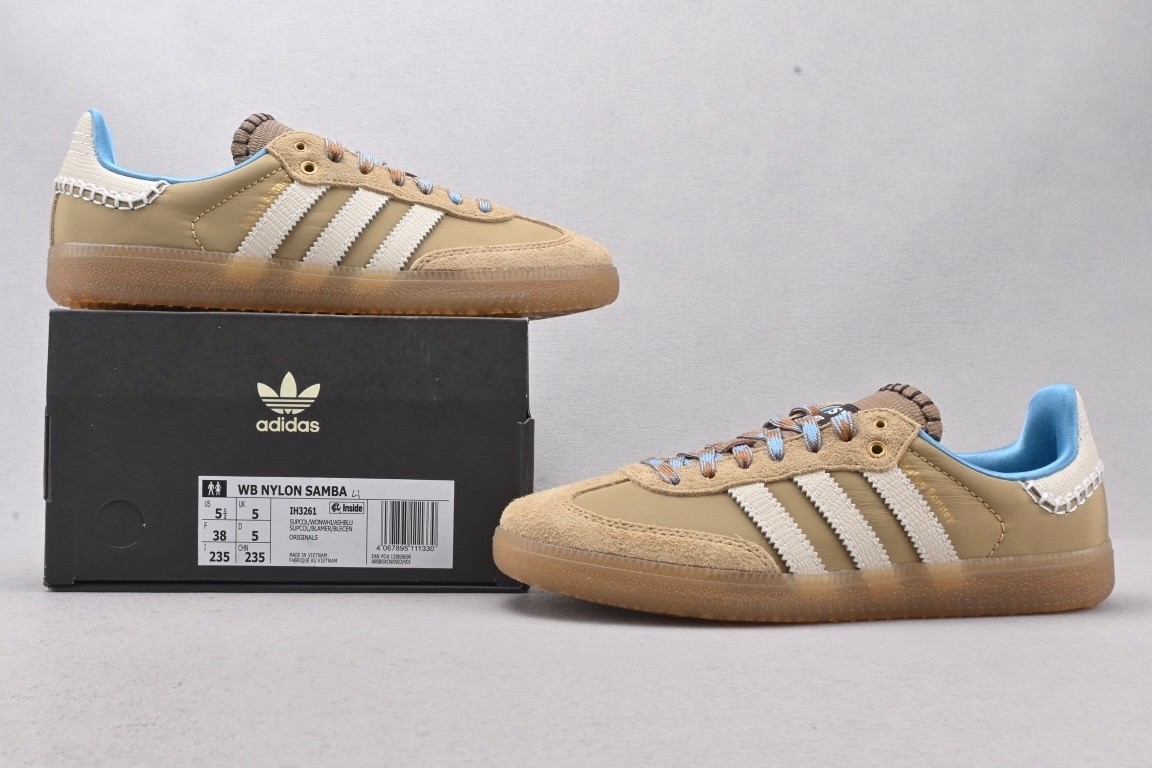 IH3261 Wales Bonner adidas Originals Nylon Samba Desert Wonder White