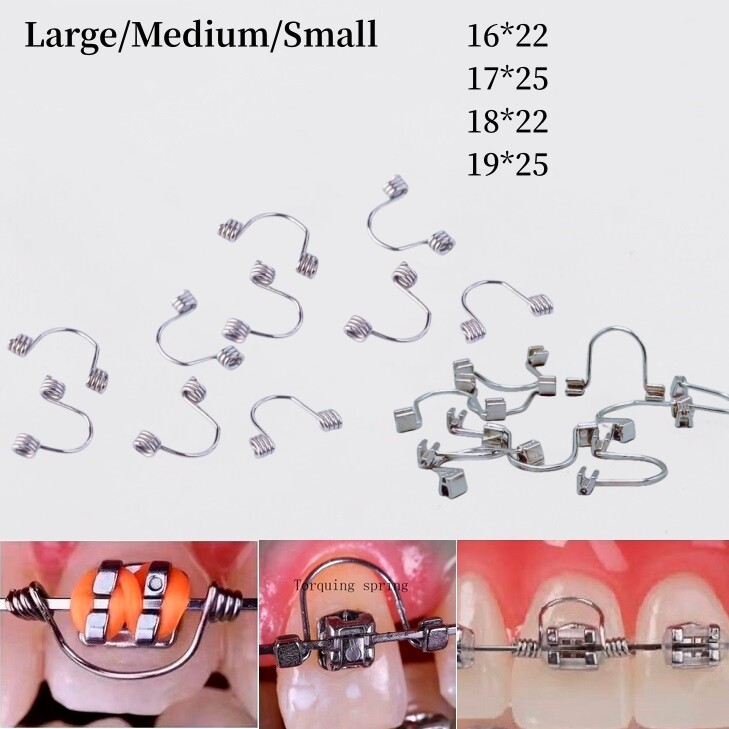 10pcs Dental Orthodontic Anterior Teeth Torque Rectangular Springs