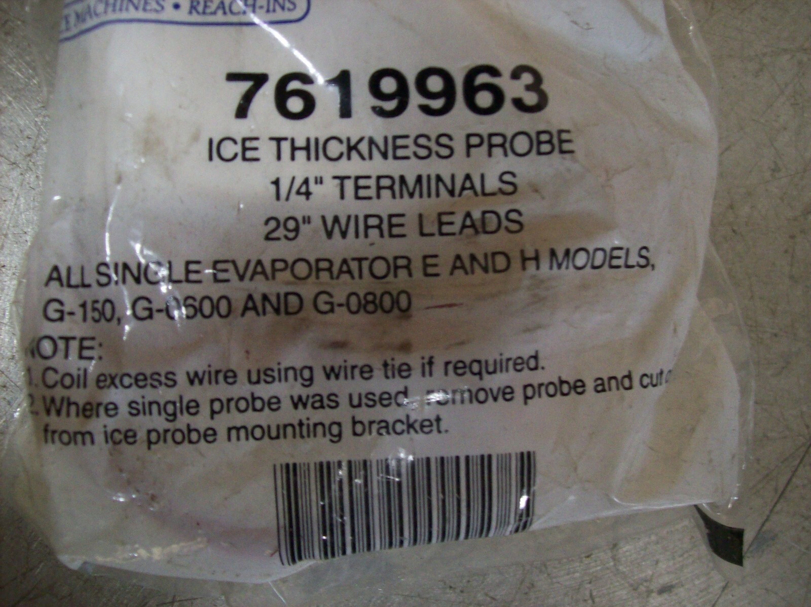 Manitowoc Ice Maker OEM Genuine Ice Thickness Probe 7619963