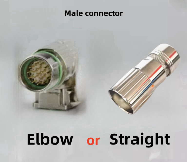 Servo motor M623 encoder power male socket M623- 6/8PIN K connector