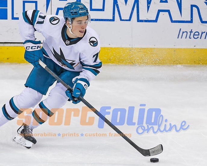 San Jose Sharks MACKLIN CELEBRINI Glossy 8x10 Photo NHL Hockey Print Poster