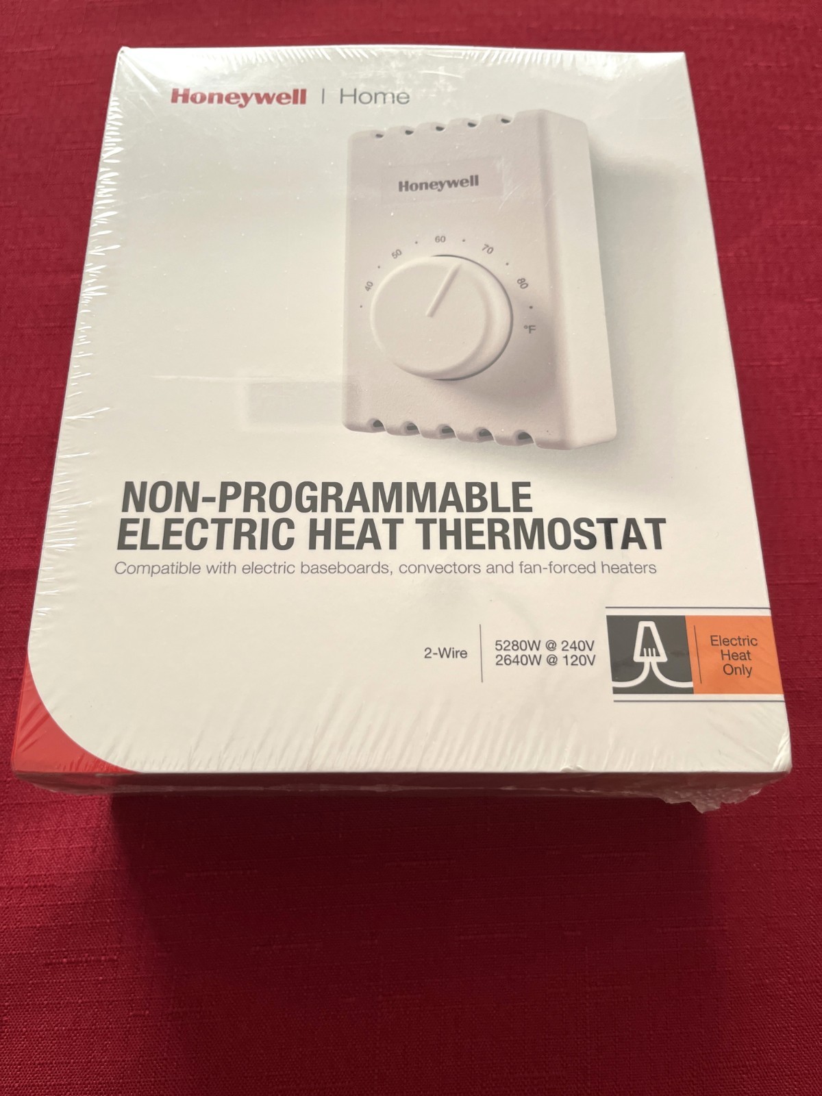 NEW Honeywell Home White Non-Programmable Electric Heat Thermostat CT410A1019