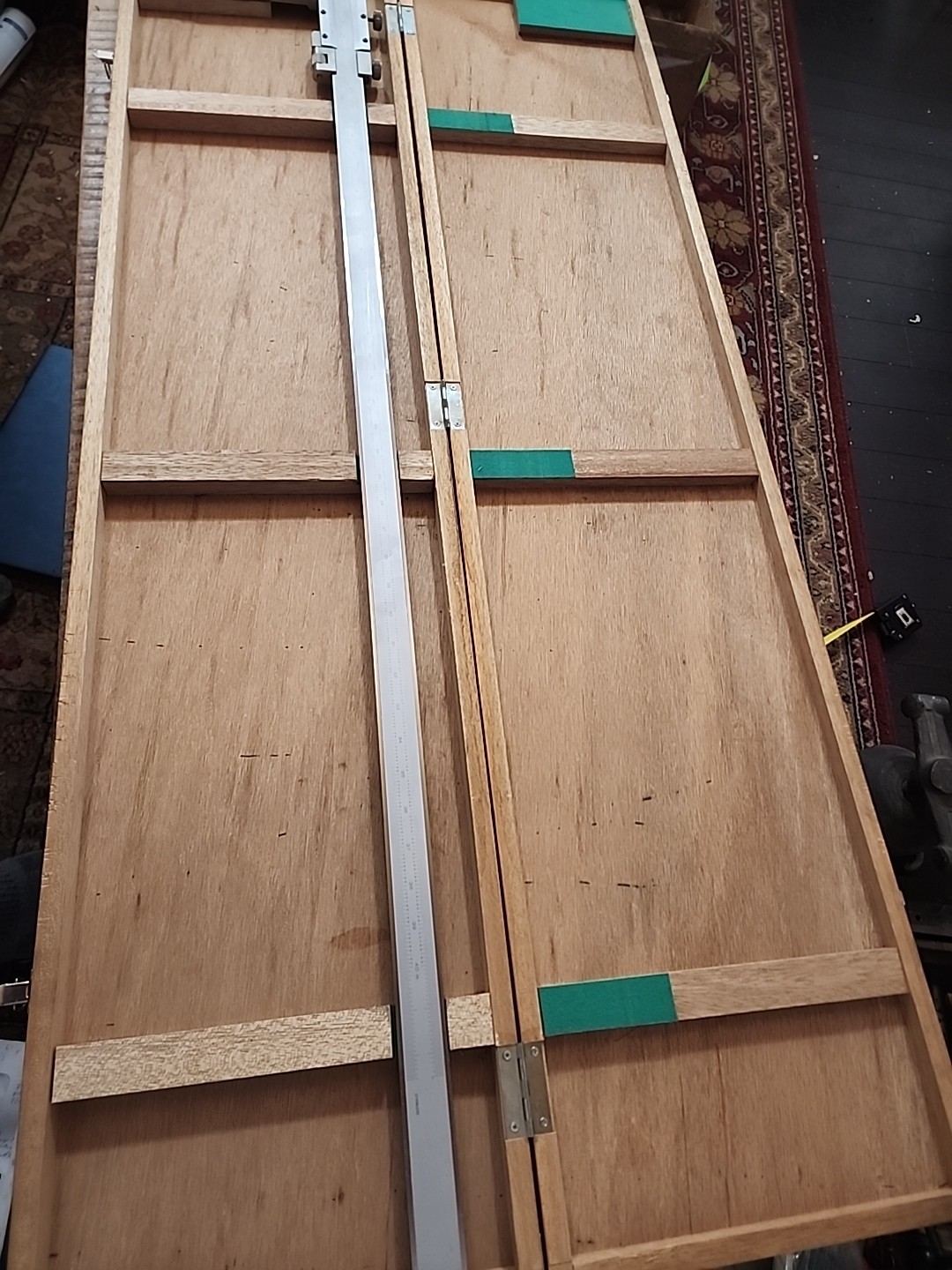 MITUTOYO 40" VERNIER CALIPER Inside/Outside 534 series in wood Case recent calib