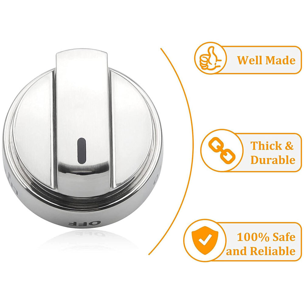 5 PCS Burner Knob Compatible with LG Range LDG3015ST LRG3093ST LRG3081ST