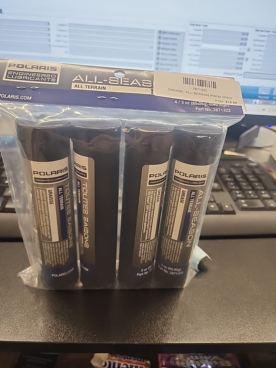 Polaris 2871322 4 Pack of 3 oz Premium All Season Grease Tube Ranger RZR ATV
