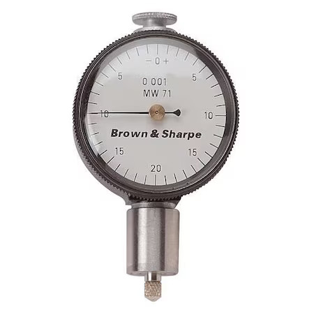 Tesa Brown & Sharpe 14.82016 Dial Indicator, 0.0005In.Graduation, White