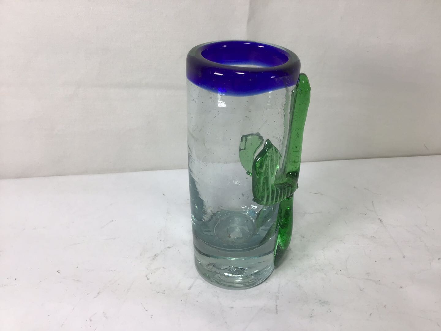 CC17 Mexican Hand Blown Shot Glasses Cactus - Set of Only 1 Shot Glasses Cactus