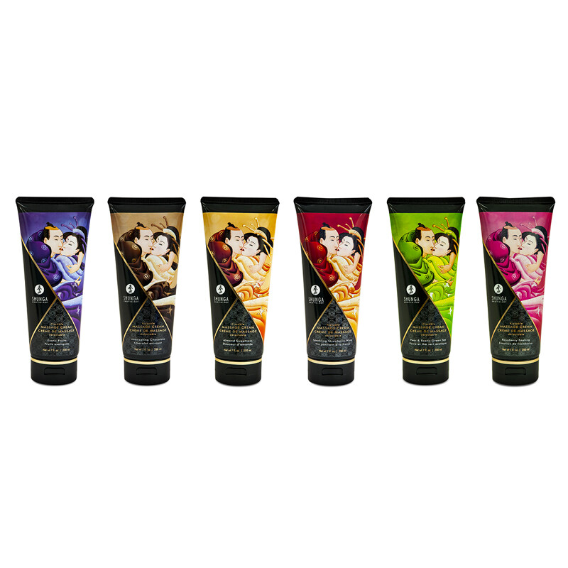 Shunga Kissable Flavored Edible Moisturizing Silky Smooth Massage Cream 7 oz