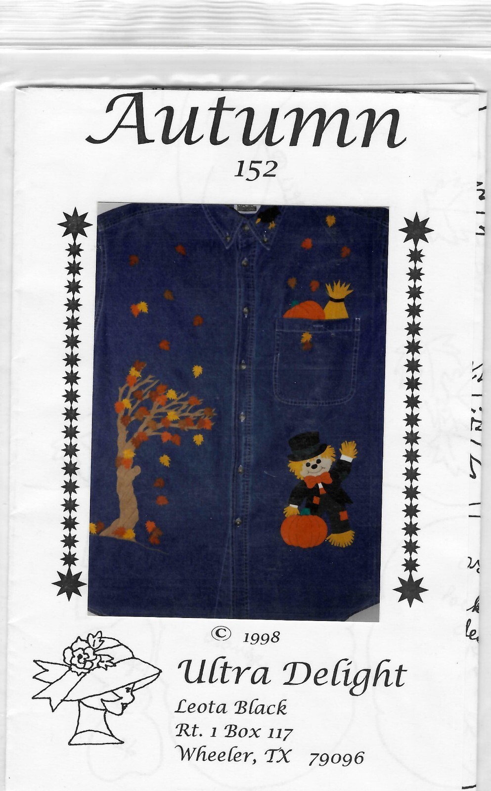 Ultra Delight Applique Pattern #152 Autumn Uncut 1998