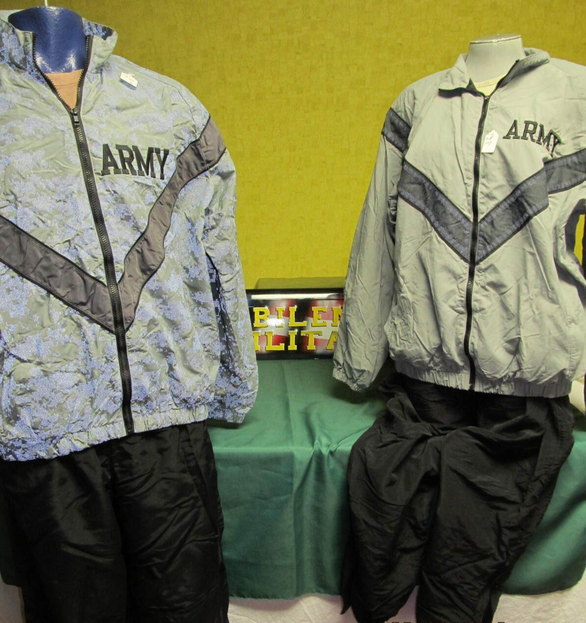 Army Military Physical Training PT Uniform Sweat Jacket Fitness Pants M L XL 3X