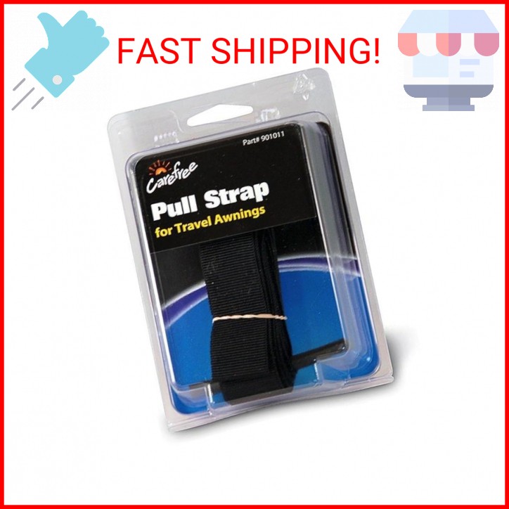 Carefree 901011 Black 93" RV Travel Awning Replacement Pull Strap(Packaging May