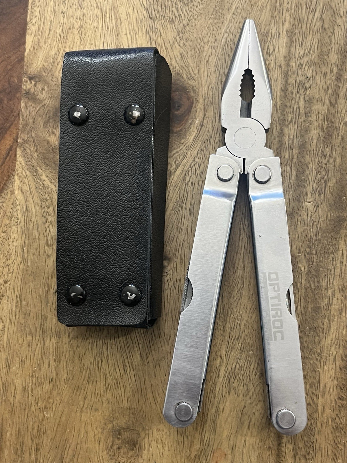 Generic Multitool Stainless Steel Knife Fish Scaler Pliers, w\Sheath