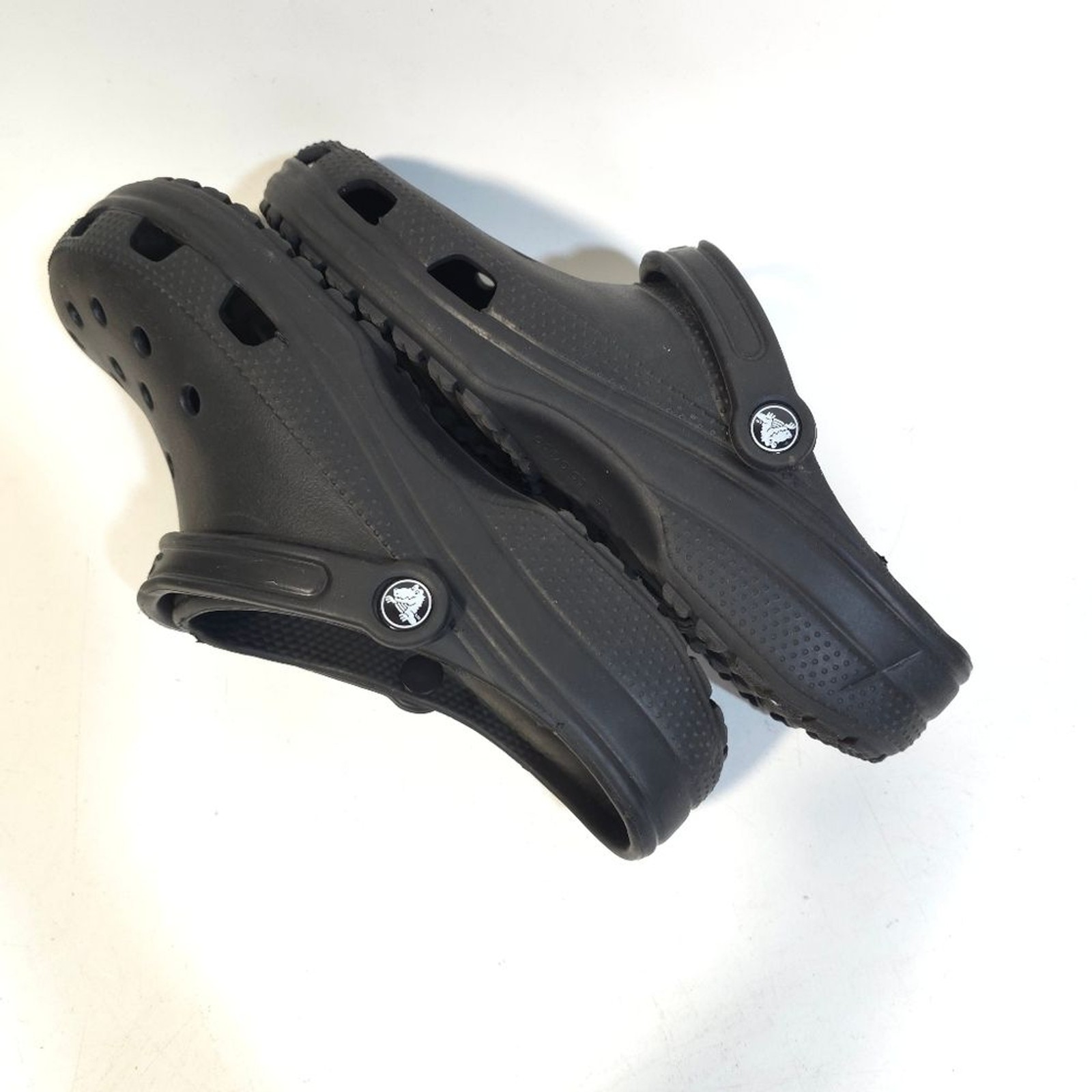 CROCS Black Textured SoleCrocs Classic Clogs Black Men’s Size 13 M Comfort Slip
