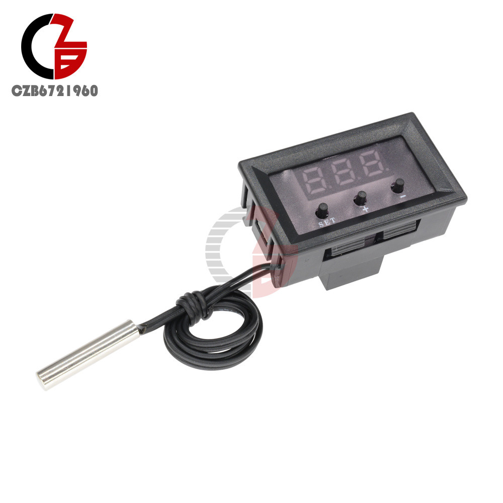 W1209 12V Digital Thermostat Temperature Controller Switch Sensor 50-110°C +Case