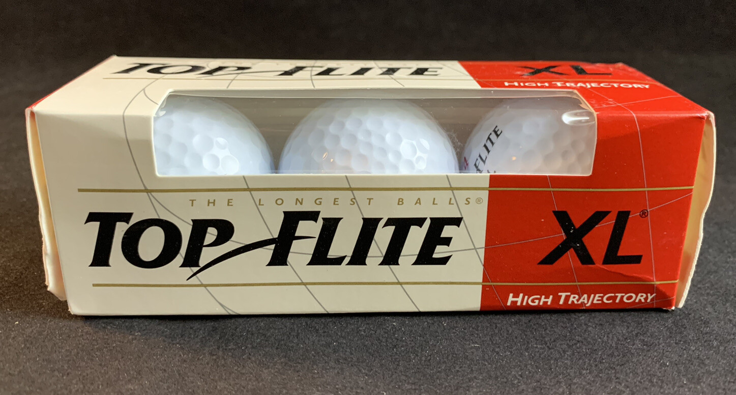 Top Flite XL Extra Long High Trajectory Golf Balls - 3 Pack