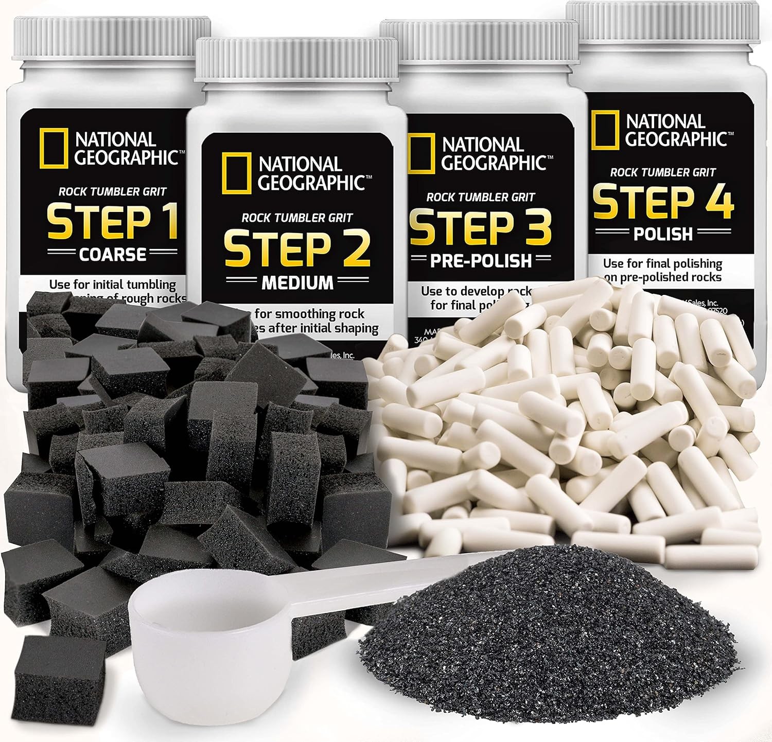 National Geographic Rock Tumbler Media – The Ultimate Polishing...