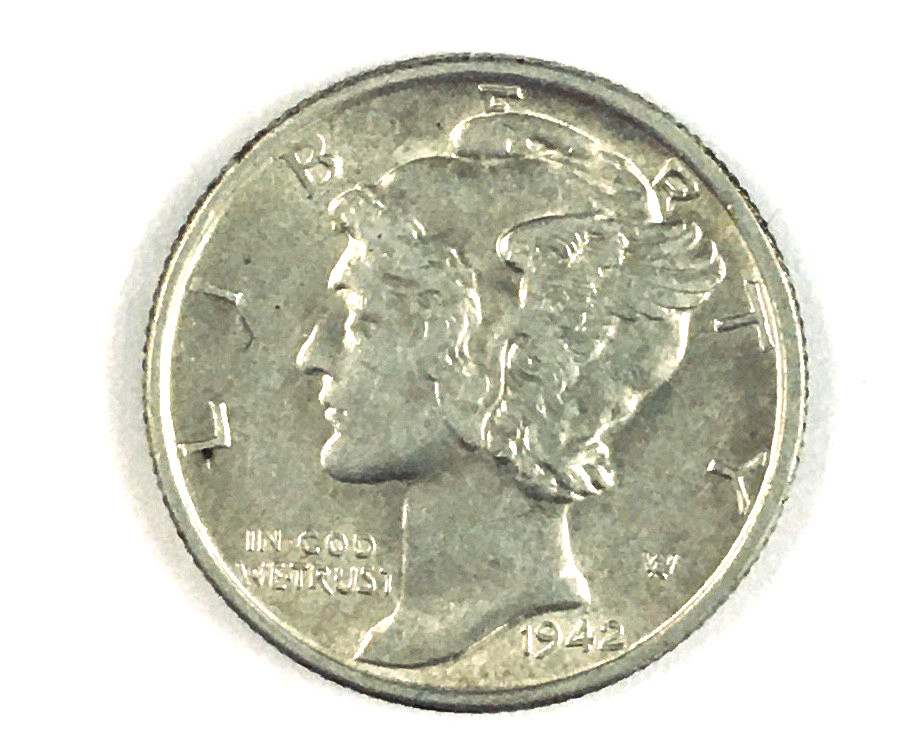 LOT # D111    1942-S MERCURY DIME (BU)