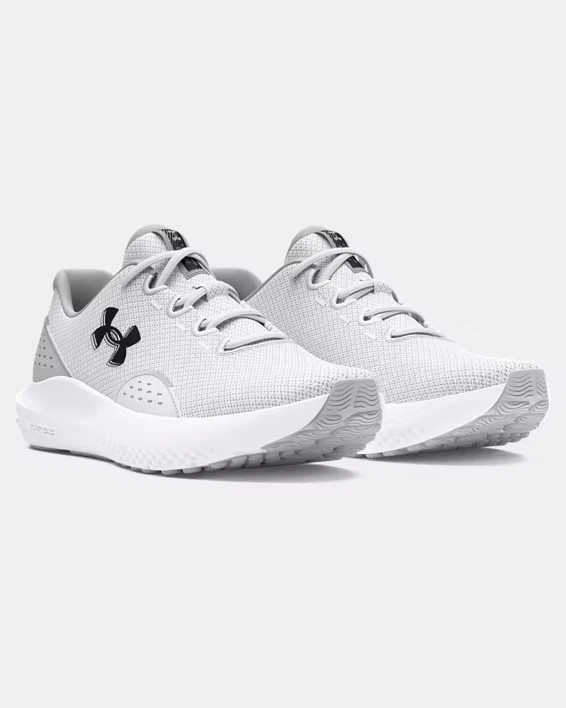 Under Armour Charged Surge 4 Men’s Running Shoes White Gray 3027000-100