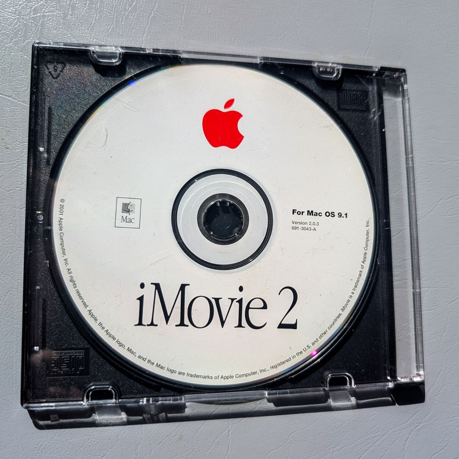 iMovie 2 (2001) Mac OS 9.1 Version 2.0.3 691-3043-A - Disc