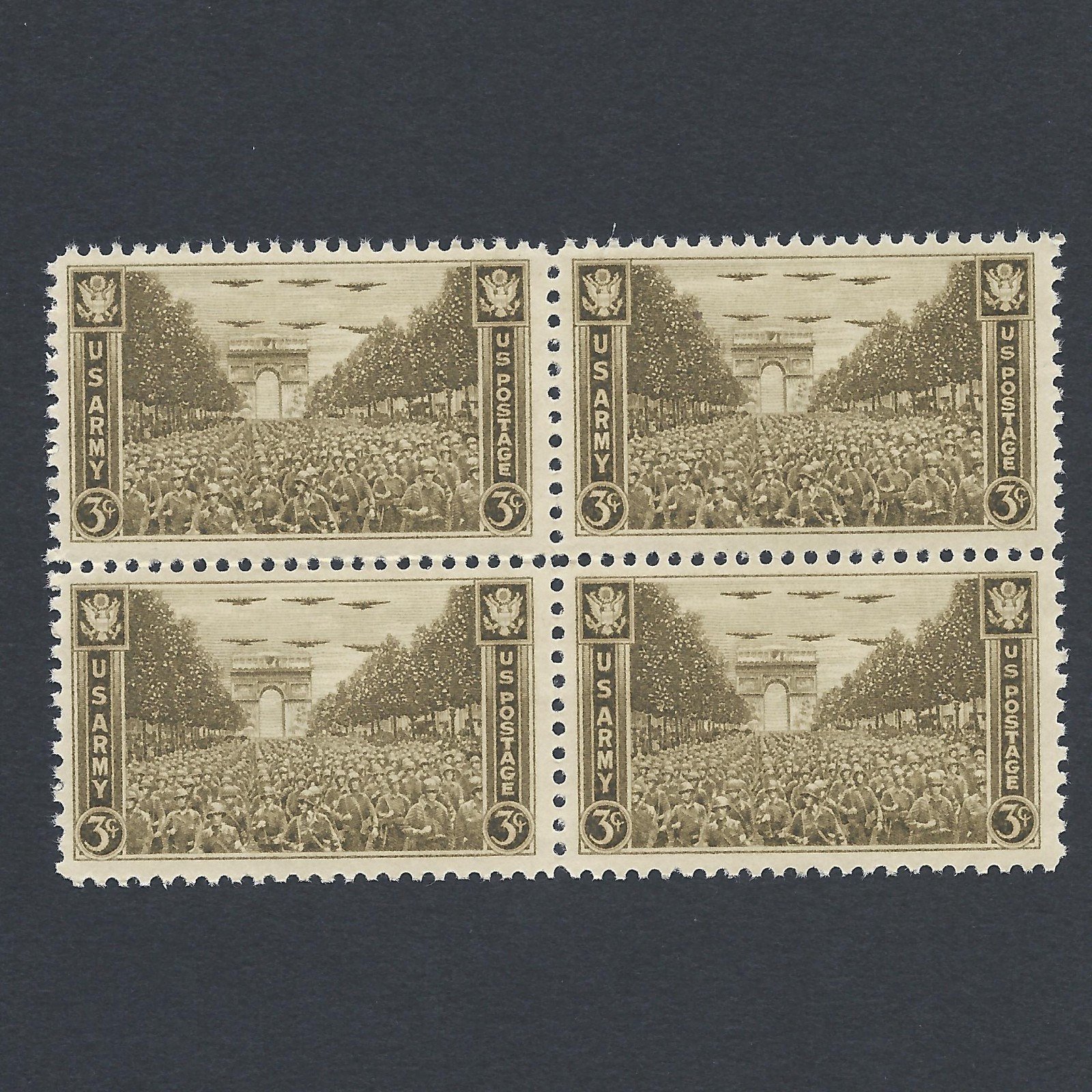 U.S. Army WWII - Vintage Mint Set of 4 Stamps 80 Years Old!
