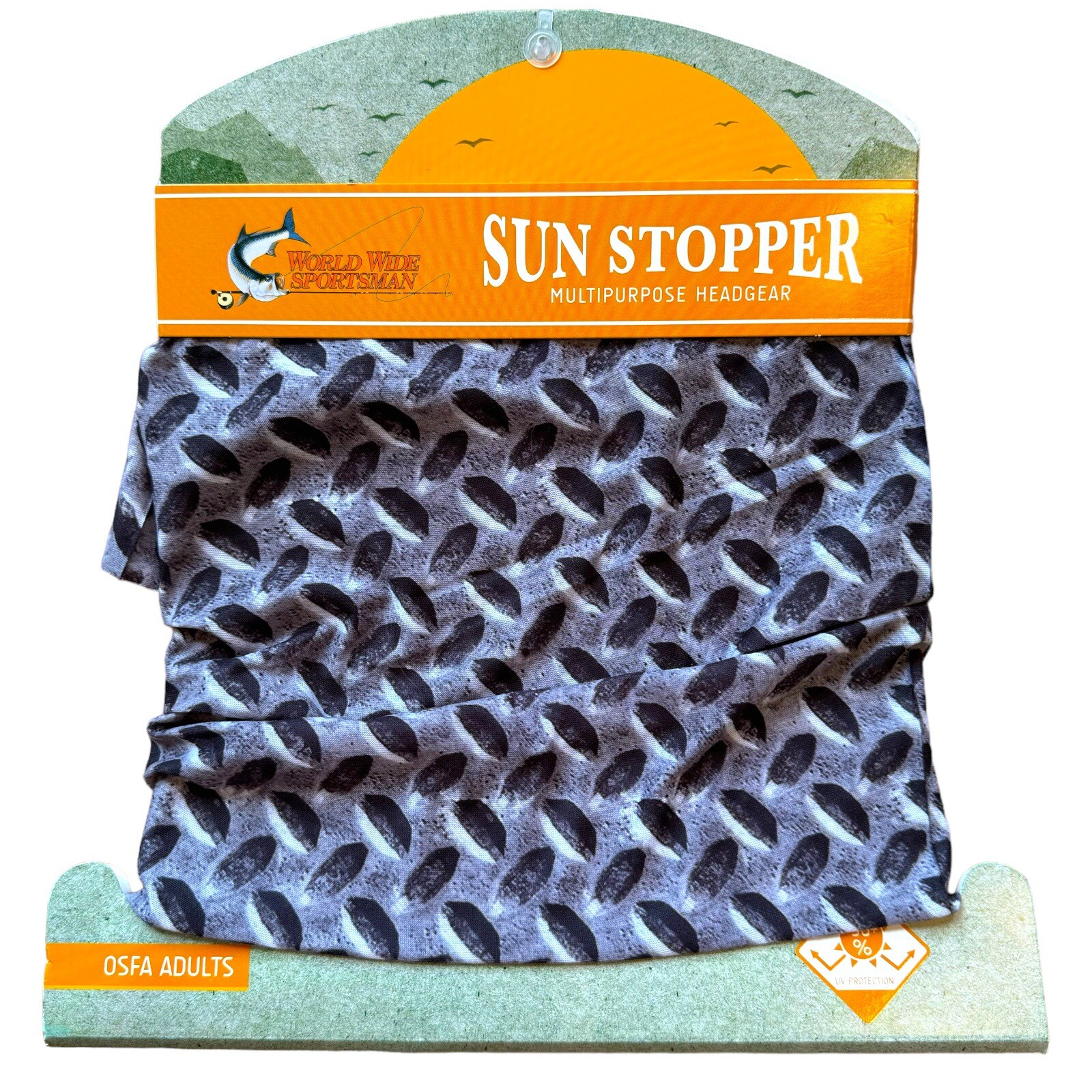 Sun Stopper Head Gear Fishing Face Mask Balaclava 90% UV Block Head Band Gator