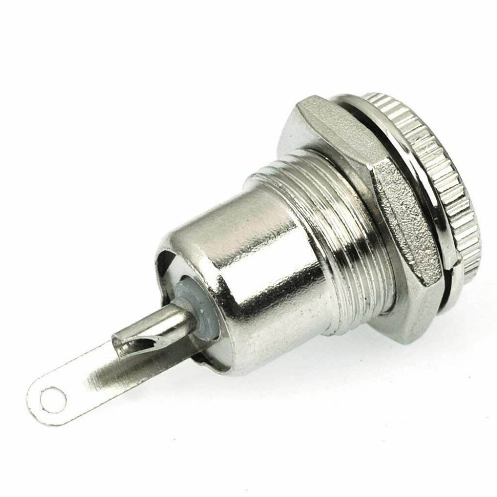 20/40X DC Power Supply Jack Plug Socket Female Panel Mount Connector 5.5mmx2.1mm
