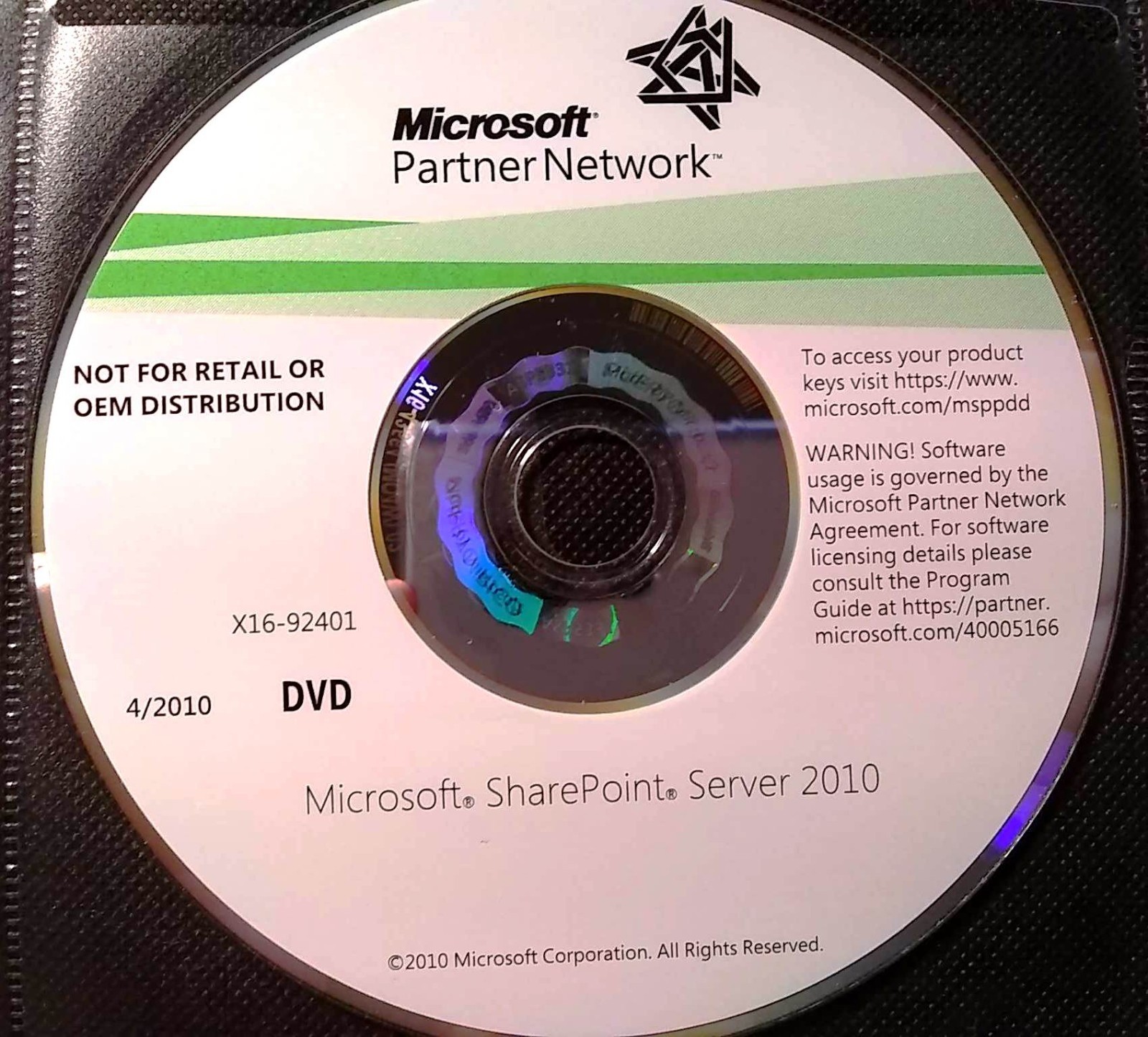 Microsoft SharePoint Server 2010 Enterprise / Standard w/ 2 Keys & Licenses