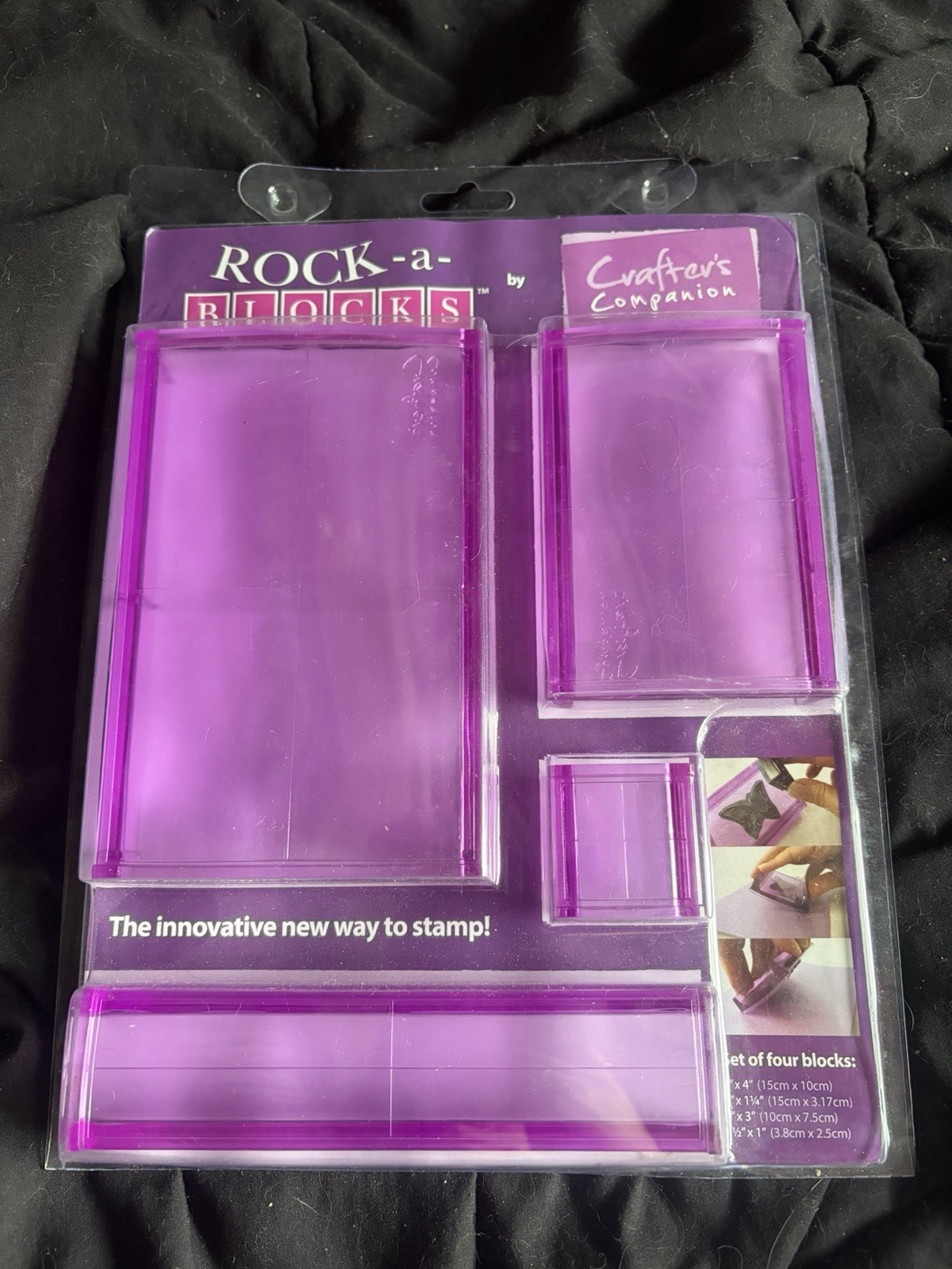 Crafter's Companion Rock-a-Blocks Stamp Mounting System Set of 4 Blocks