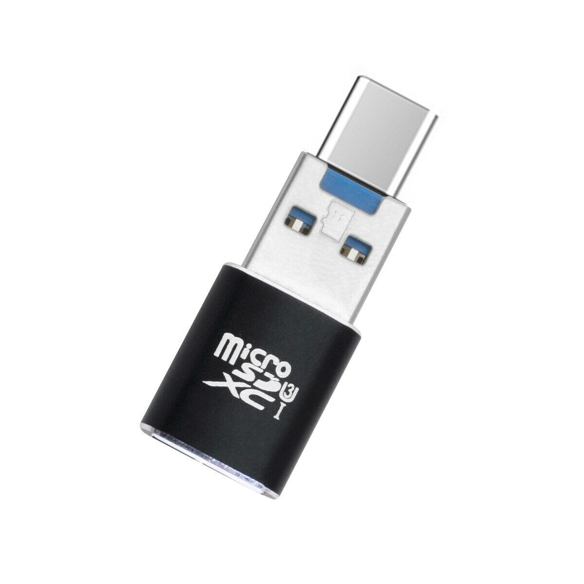 USB 3.0 to Micro SD SDXC TF Card Reader with Micro USB-C Type-C OTG Adapter
