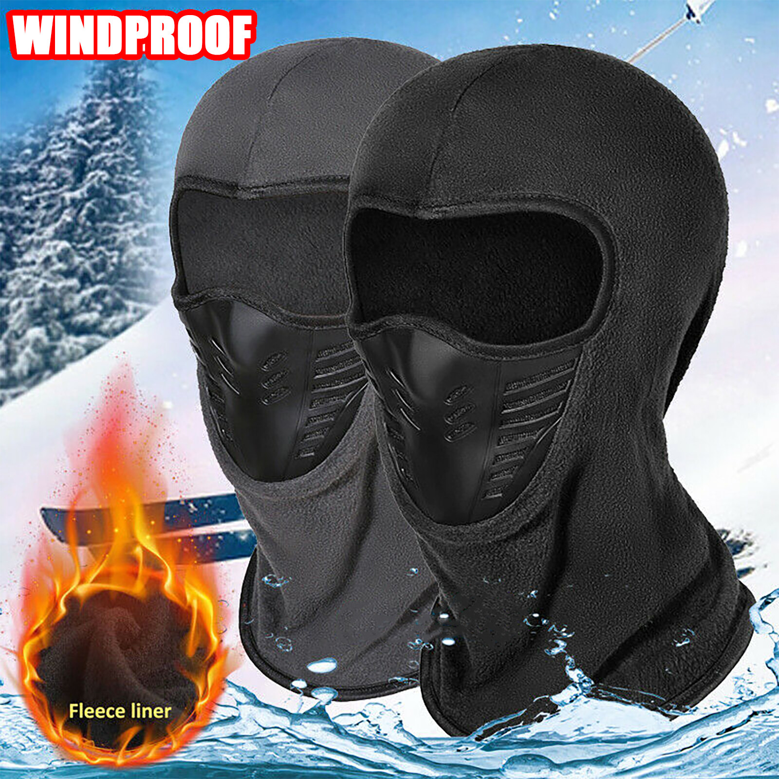 Balaclava Full Face Mask Cover Hat Ski Motorcycle Winter Windproof Outdoor Mask