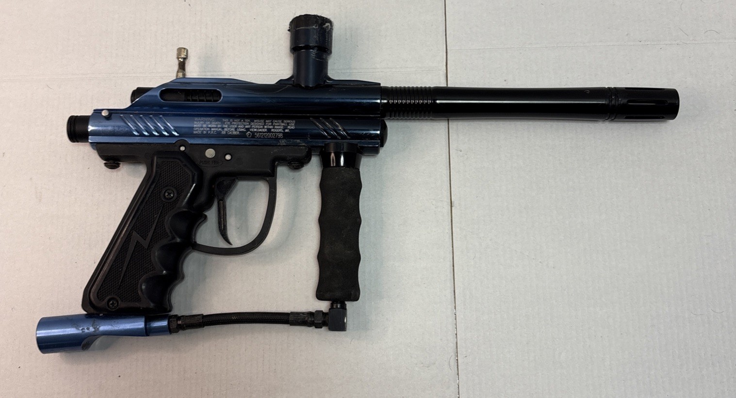 Viewloader Blue High Voltage Paintball Marker 9” Barrel