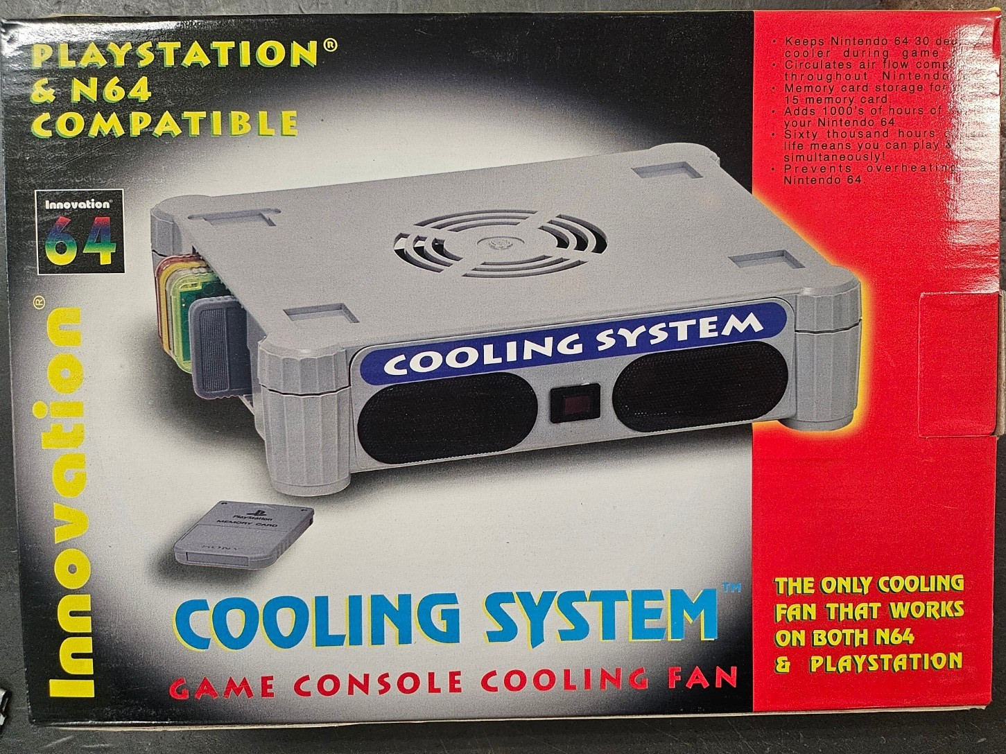 Innovation Cooling Station Fan System PlayStation & Nintendo 64 Xbox PS1 PS2 PS3