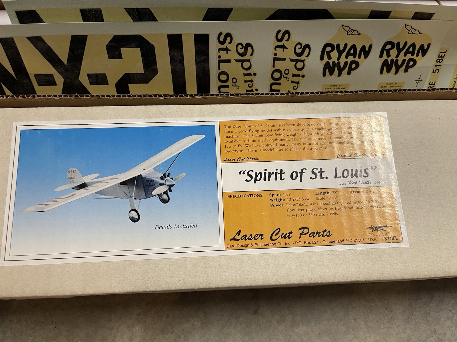 One Of The Spirit Of St. Louis By Dare Design & Engineering Co. Inc.