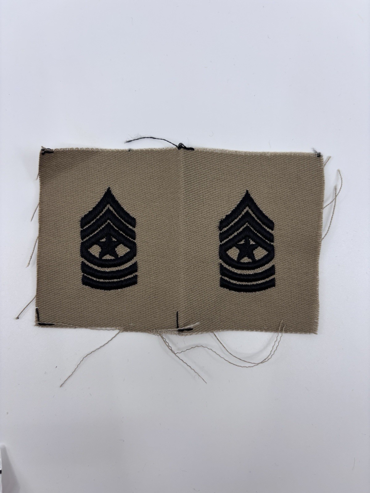 US Army Sergeant Major E9 Desert Cloth Patch