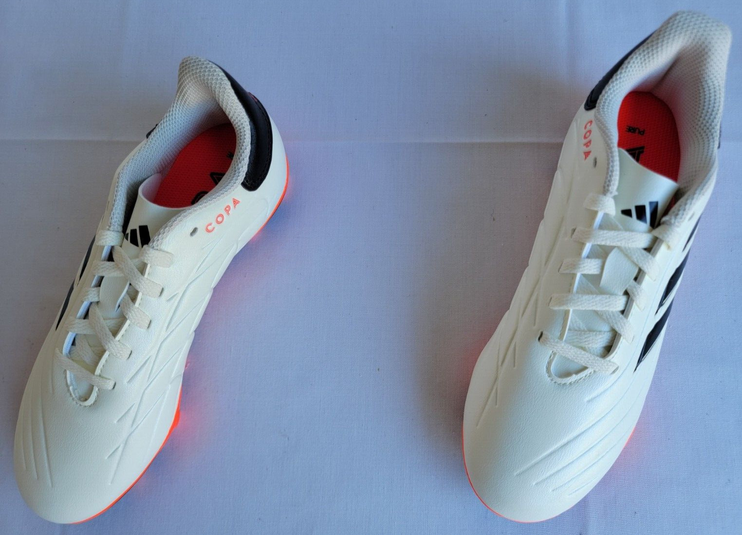 Unisex Size 2.5 Ivory Black Red Adidas Copa Pure 2 Club FxG Soccer Cleats IG1103