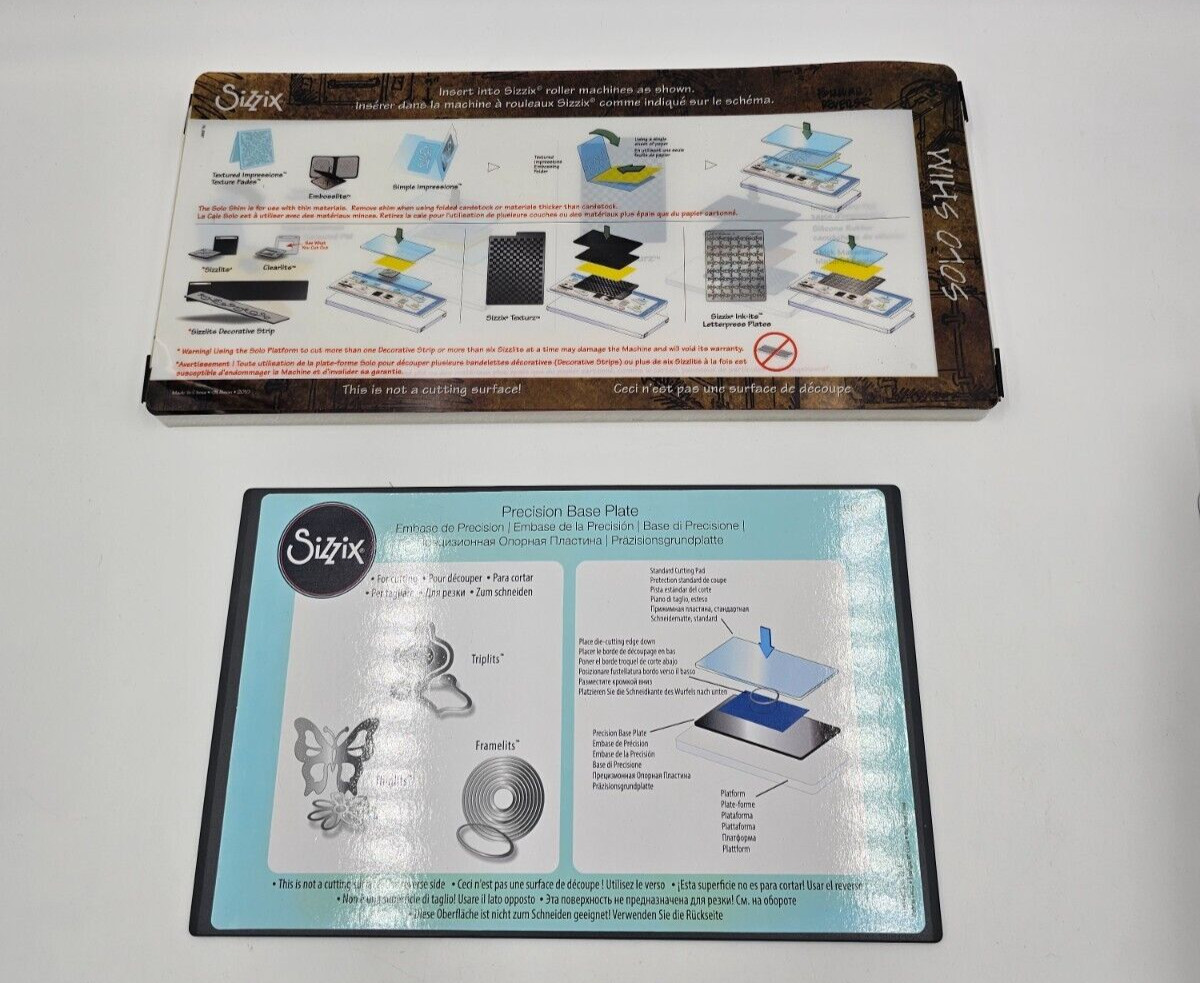 SIZZIX TEXTURZ TEXTURE PLATE/BASE PLATE LOT