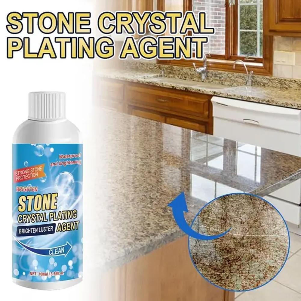 Stone Crystal Plating Agent Stonework Polishing & Coating, Marble Cleaner 3 H7G8