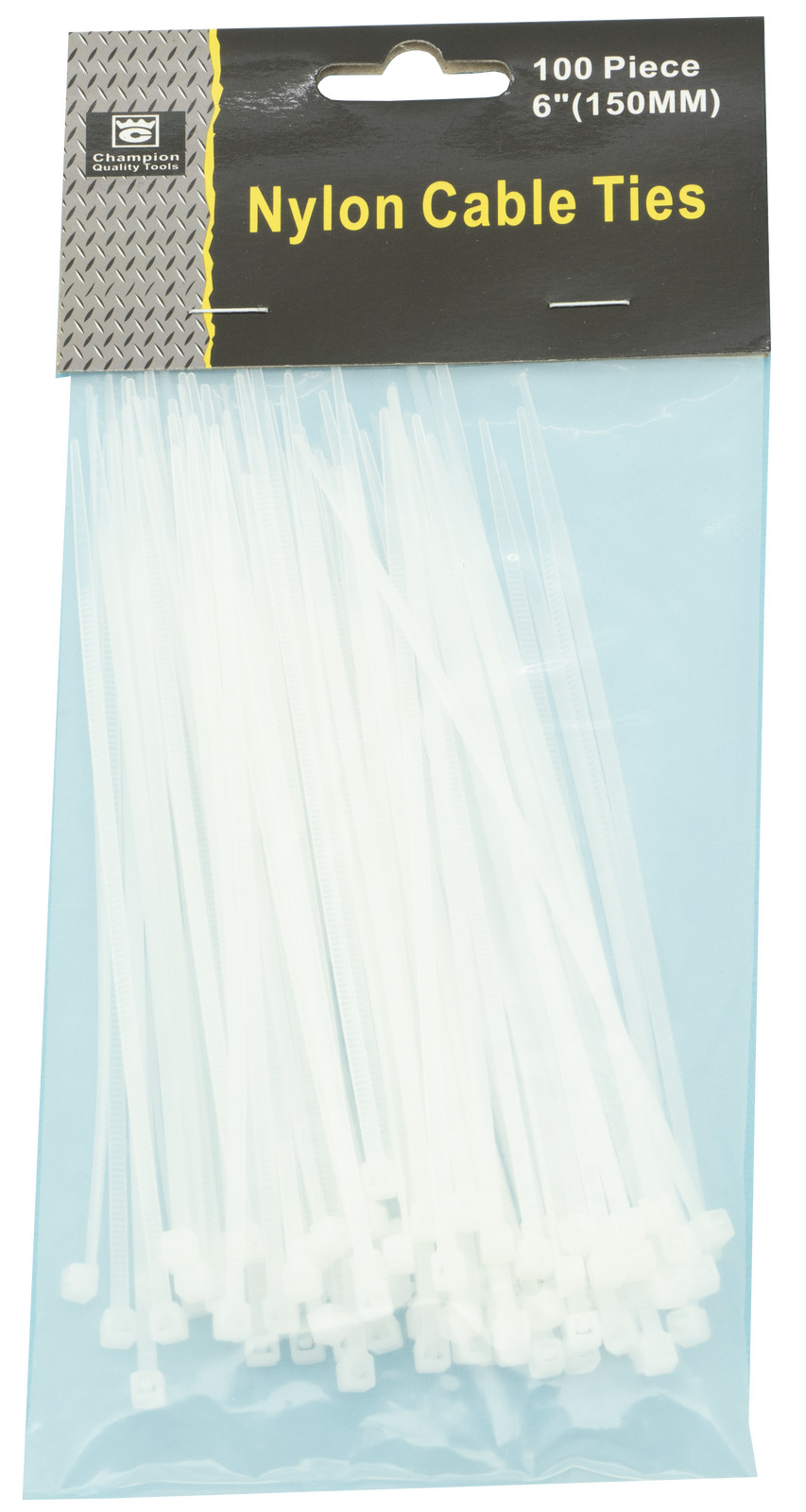 6" CABLE TIES 100PC White