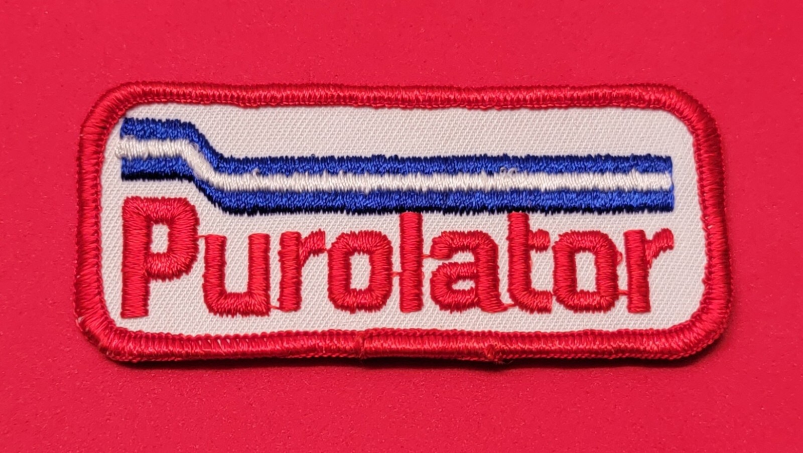 Vintage Purolator Motor Oil Logo Patch Automotive Car Nascar Racing