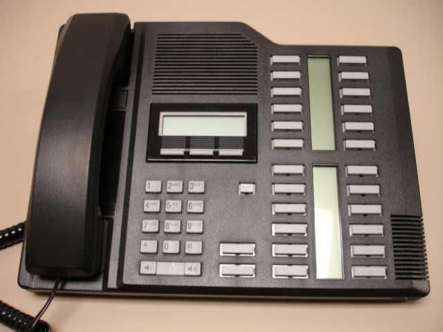 1 Refurbished Black Norstar M7324 Phone, Nortel (NT8B40), Free Shipping