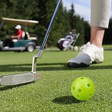 100 Pack Practice Golf Balls Airflow Hollow Plastic Golf Balls Practice Train